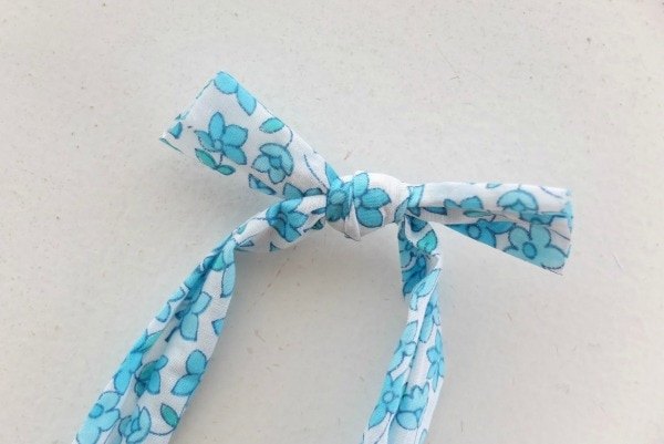 fabric covered bead necklace