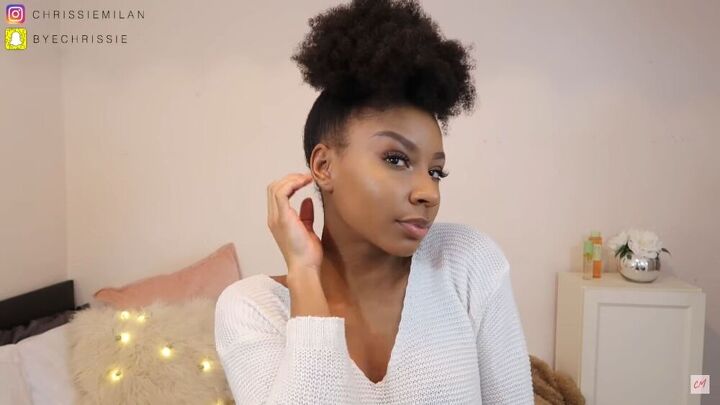 4 really quick easy natural hairstyles plus 1 that s extra, The high poof is perfect for natural hair