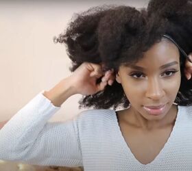 4 really quick easy natural hairstyles plus 1 that s extra, Wear a tight headband