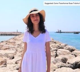 how to make a cute beach cover up dress using 2 xxl men s t shirts, How to make a beach cover up dress