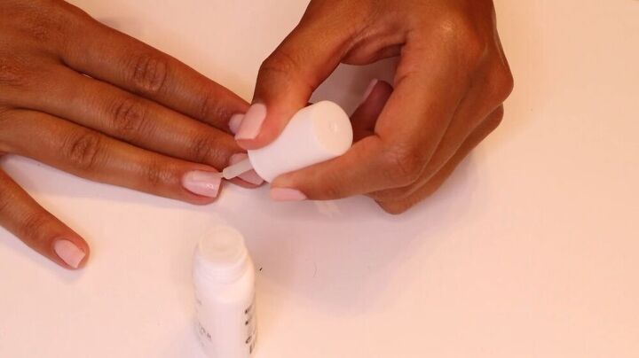 how to do diy dip powder nails at home easy beginner tutorial, Applying a second coat of activator