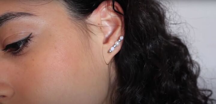 2 super unique ways to make diy bobby pin earrings, Bobby pin earrings design 1