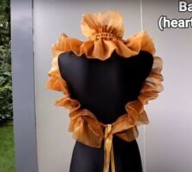 this easy to make ruffle scarf also works as a fierce bolero jacket, Heart shaped ruffled bolero jacket