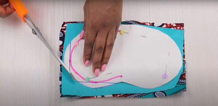 crazy easy tutorial shows how to make a sleep mask in just 10mins, Cutting the fabric for the sleep mask