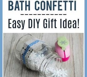 how to make bath confetti easy diy gift idea