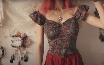 This Enchanting DIY Bustier Top Was Actually an Old Midi Skirt