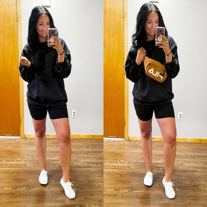 styling biker shorts casual to dressy