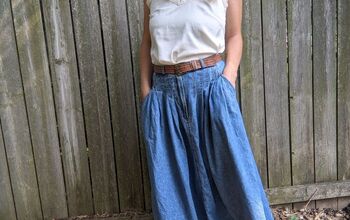 Styling a Vintage Denim Skirt Three Ways