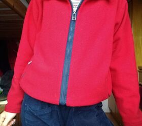 From Old Jacket to Cosy Zipup Upstyle