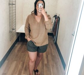 ways to style olive linen shorts