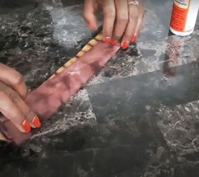 how to easily make sandals from old flip flops contact cement, Gluing the edges