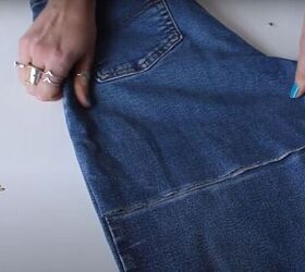make your own adorable jean shorts with patches without sewing, How to make jean shorts