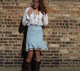 how to make a fabulous a line skirt out of an abandoned curtain, How to make an A line skirt tutorial