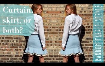 How to Make a Fabulous A-Line Skirt Out of An Abandoned Curtain