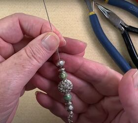 this simple tutorial makes pretty leather bracelets with beads, Adding the beads and charms