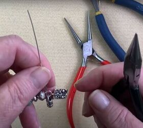 this simple tutorial makes pretty leather bracelets with beads, Adding the cord end