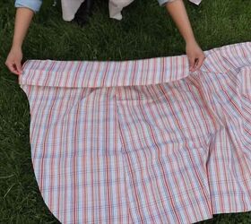 how to make a diy wrap skirt pattern using your own body, How to make a wrap skirt with ties