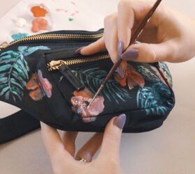 make a unique diy fanny pack with this fun bag painting tutorial, Painting and decorating bags