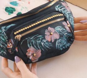 make a unique diy fanny pack with this fun bag painting tutorial, DIY bag painting tutorial