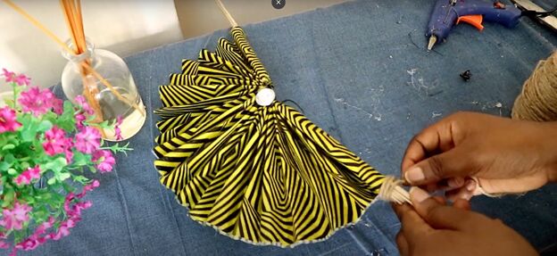 want to beat the heat make this colorful ankara fabric fan, African fabric fans