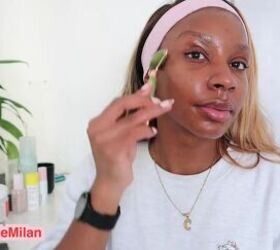 9 at home facial steps with steamer for bright healthy skin, How to use a jade roller