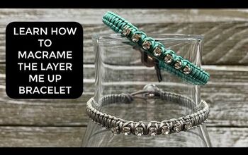 How to Make Macrame Bracelets With Rhinestone Detail - Easy Tutorial