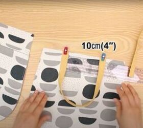 easy tutorial on how to sew a tote bag with flat bottom, Making a tote bag with flat bottom