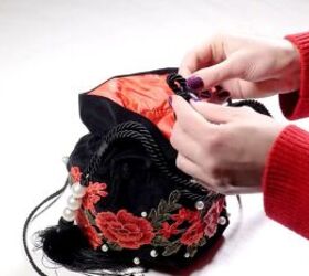 how to make a bucket bag 8 easy steps to create this magical purse, Measuring and looping the strap
