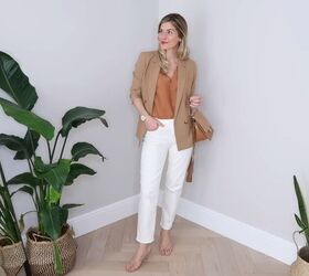 how to wear white jeans 10 simple elegant outfits for summer, White jeans outfit for work