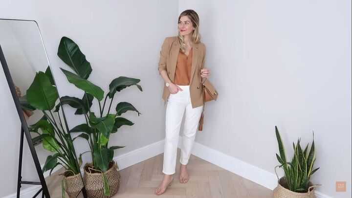 how to wear white jeans 10 simple elegant outfits for summer, White jeans outfit for work