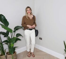 how to wear white jeans 10 simple elegant outfits for summer, How to style white jeans for cooler weather