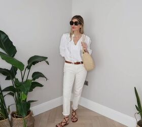 how to wear white jeans 10 simple elegant outfits for summer, How to style white jeans for warm weather