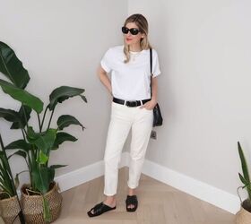 how to wear white jeans 10 simple elegant outfits for summer, White on white jeans outfit