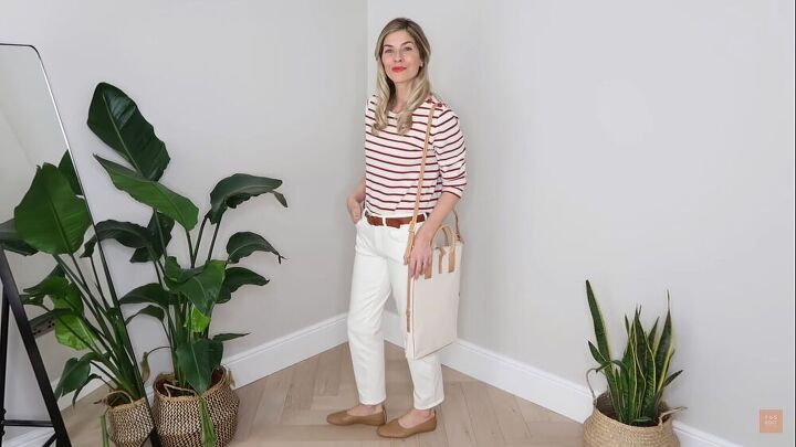 how to wear white jeans 10 simple elegant outfits for summer, Classic white jeans outfit