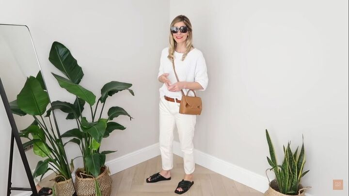 how to wear white jeans 10 simple elegant outfits for summer, How to style white mom jeans