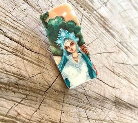 How to Make a Beautiful Brooch Pin From Old Broken Plate