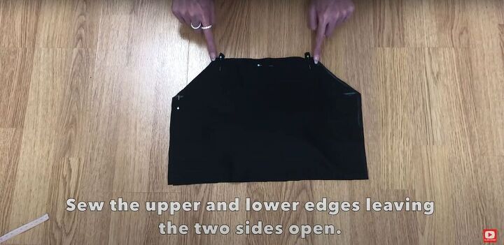 how to make a diy backless halter top for hot summer nights, Sewing the edges of the straps