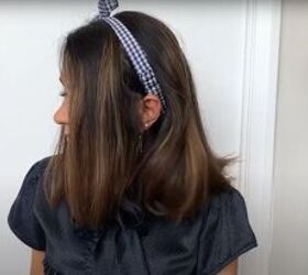 how to style a lob 6 easy long bob hairstyles, Wearing a hairband in your hair