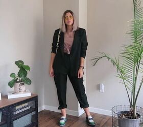 7 summer pants outfits that show off the season s latest trends, Boyfriend jacket set
