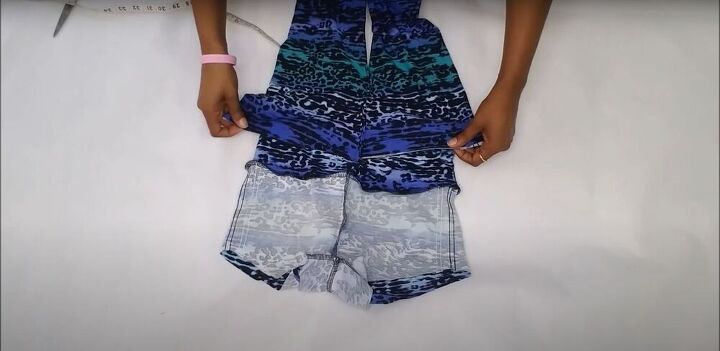 how to make a diy swimsuit from leggings super easy tutorial, Assembling the DIY swimsuit