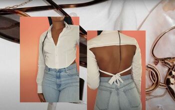 This DIY Button-Up Crop Top is Super Sexy & Really Easy to Make