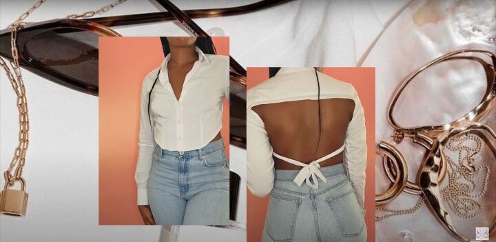 this diy button up crop top is super sexy really easy to make, DIY Button up crop top