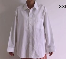 make this cute puff sleeve crop top out of an old men s shirt, Men s button down shirt XXL size