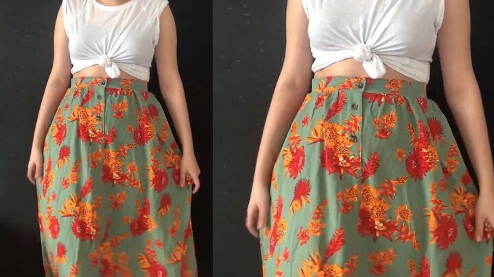 how to cut a dress into a two piece How to Sew a vintage dress into a fashionable two piece