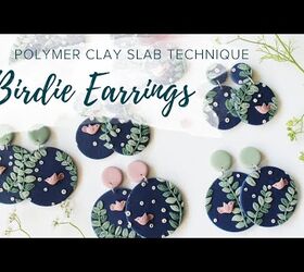 Make Some Pretty Bird Earrings With This Polymer Clay Slab Tutorial