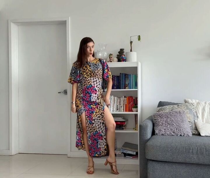 11 comfy summer dresses that will make you look feel amazing, Floral summer dress with thigh slits