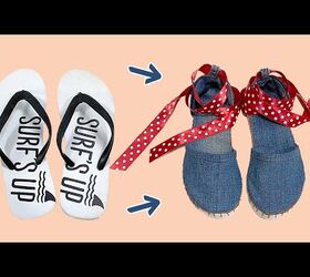 How to Turn Old Flip-Flops & Jeans Into Cute DIY Denim Sandals