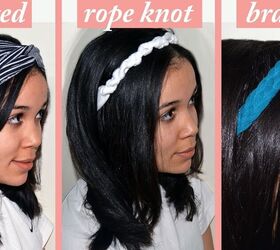 how to make a headband 3 cool ways to make a fabric headband, Three different ways to make a headband