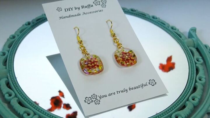 have you tried making resin earrings check out this diy tutorial, Handmade resin earrings