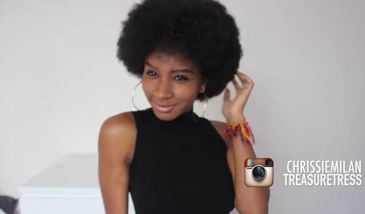 how to make an afro look full voluminous perfect afro tutorial, How to style an afro